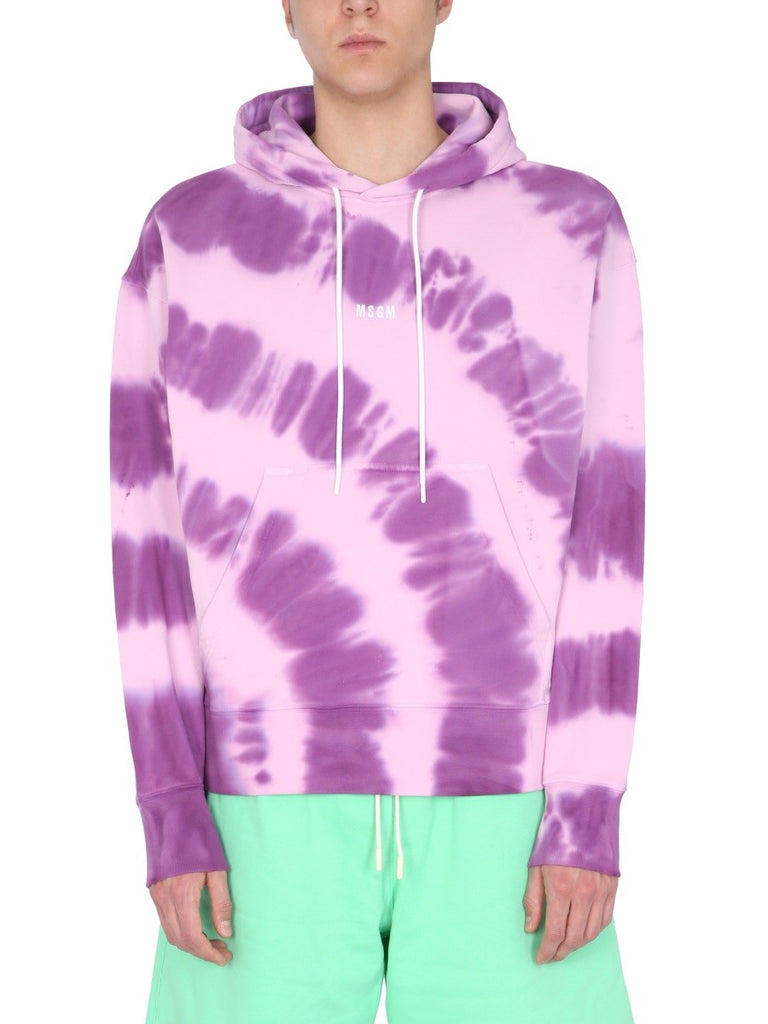 PRINTED SWEATSHIRT WITH MICRO LOGO