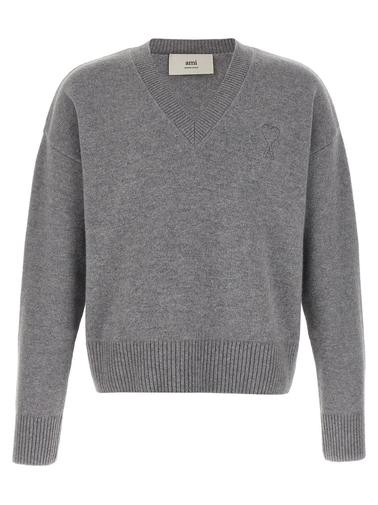 Puff logo patch sweater