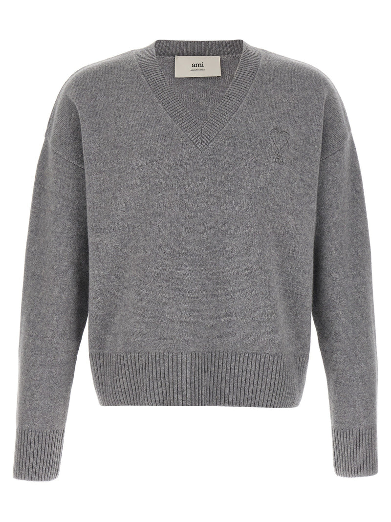 Puff logo patch sweater