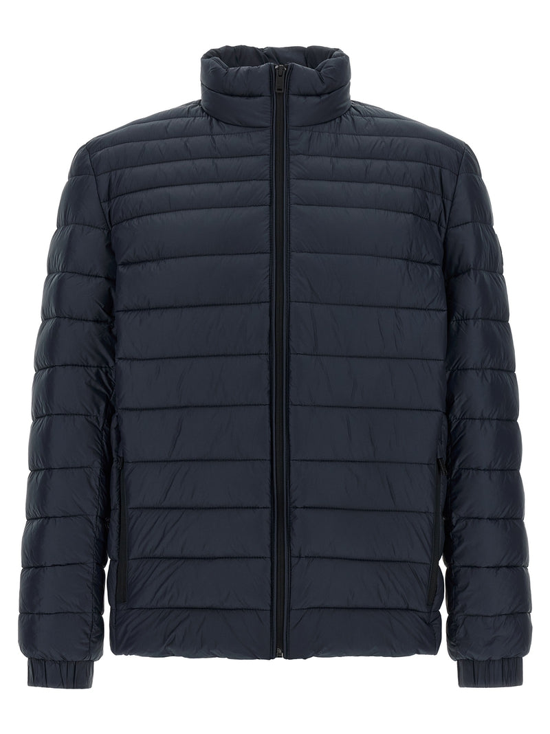 Quilted down jacket