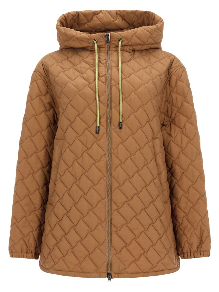 QUILTED JACKET WITH HOOD
