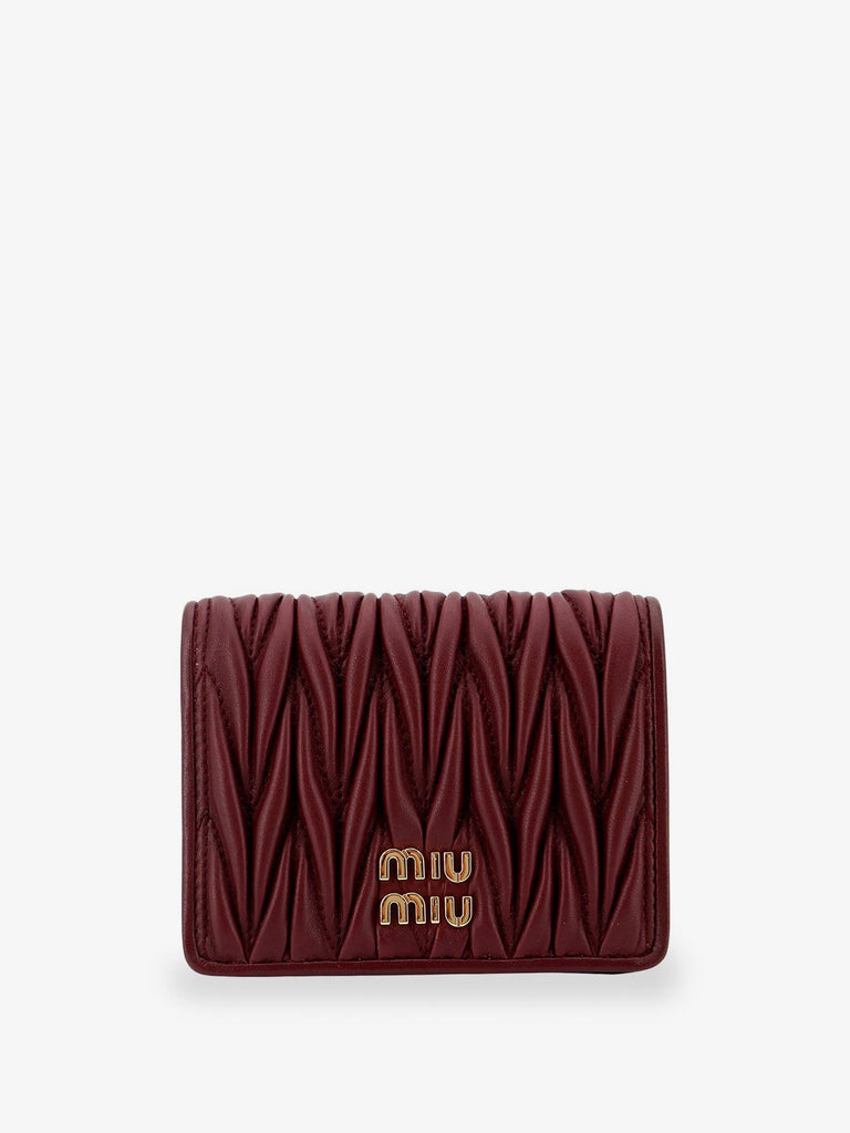 Quilted leather wallet