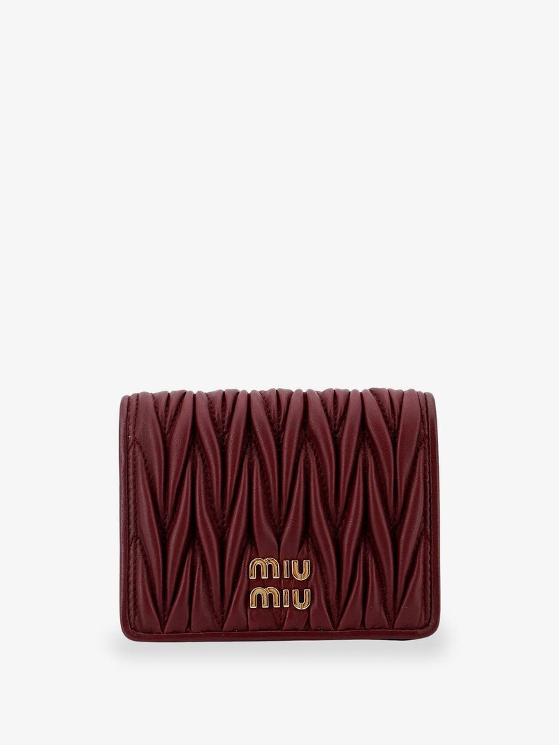 Quilted leather wallet