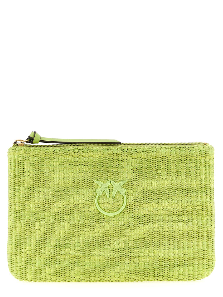 Raffia clutch