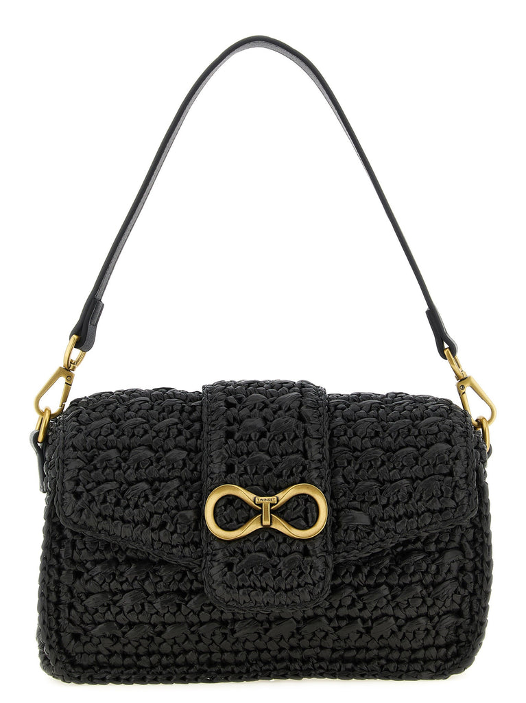 Raffia crossbody bag