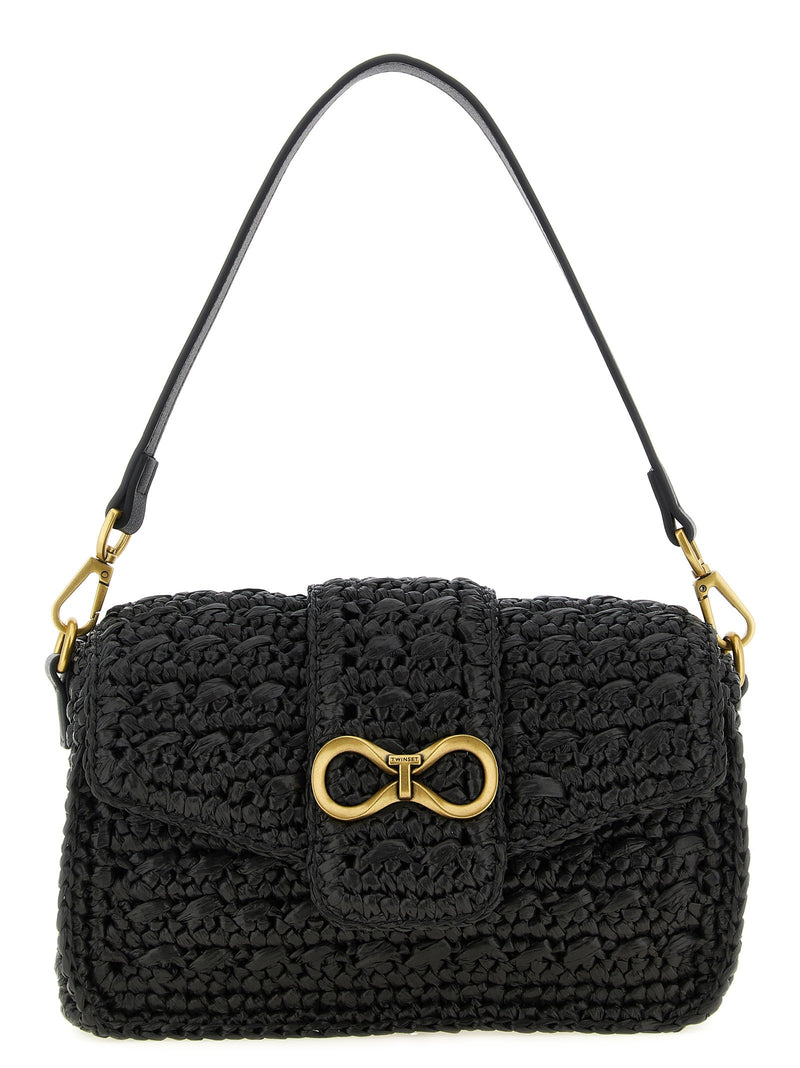 Raffia crossbody bag