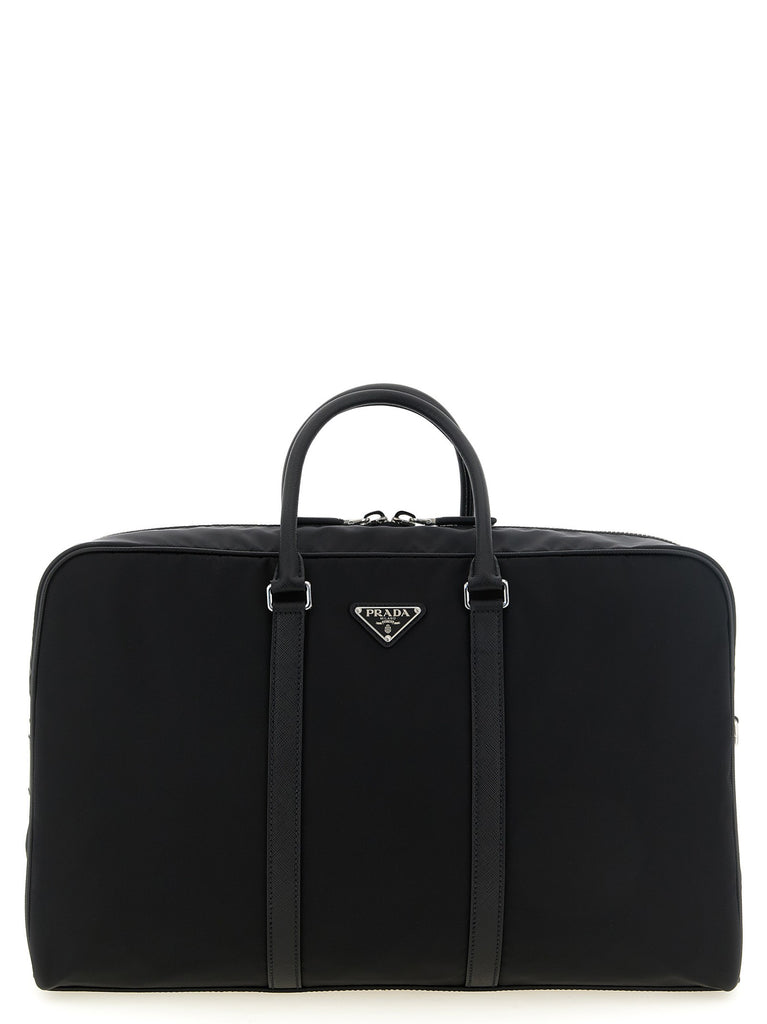 Re-Nylon and Saffiano travel bag
