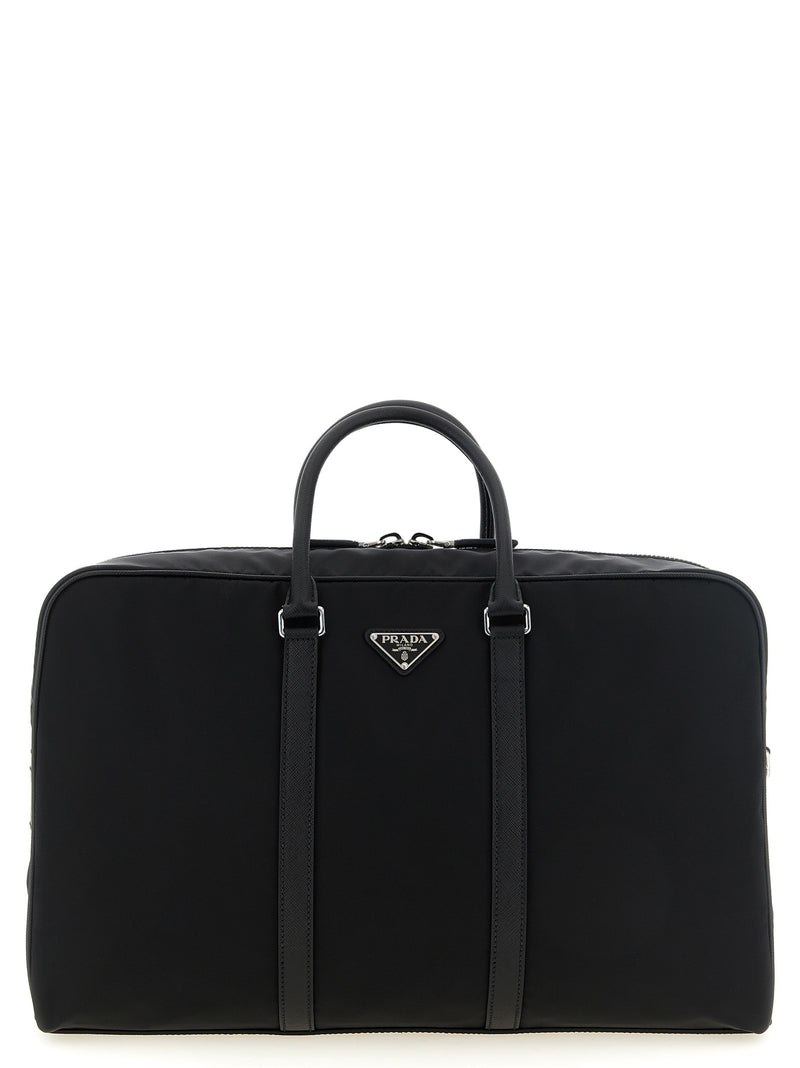 Re-Nylon and Saffiano travel bag