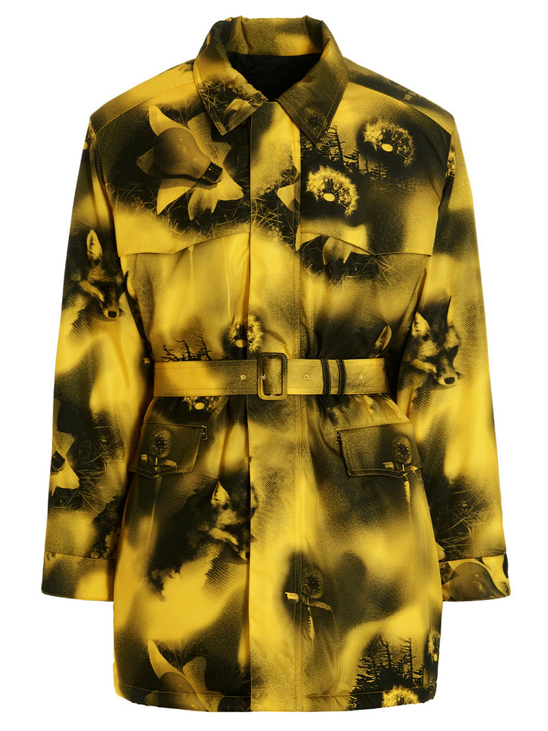 Re-Nylon printed parka