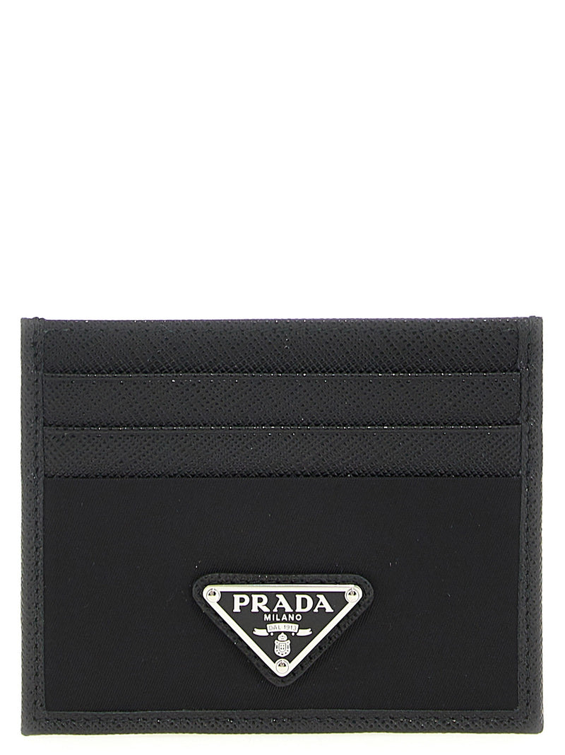 Re-Nylon Saffiano cardholder