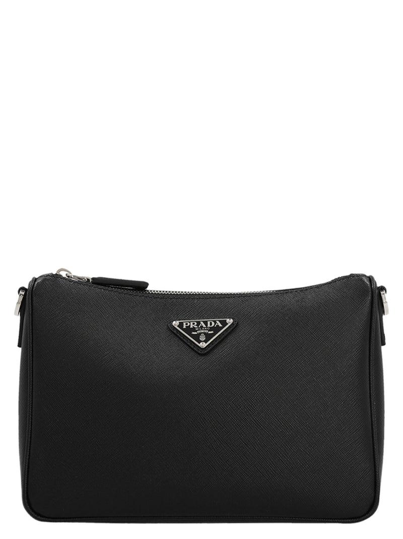 Re-Nylon & Saffiano crossbody bag