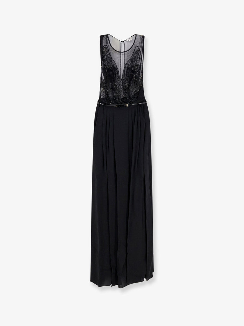 Red Carpet long dress with belt