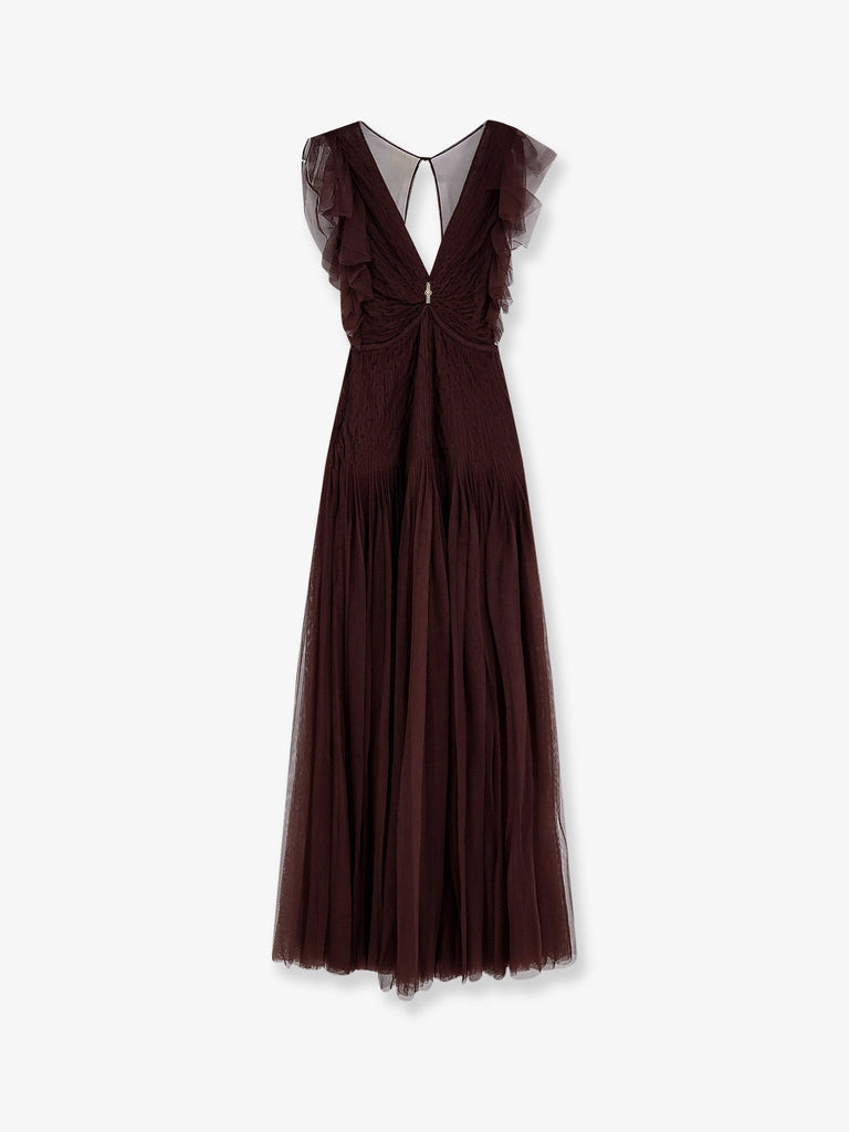 Red Carpet long dress with rhinestones detail