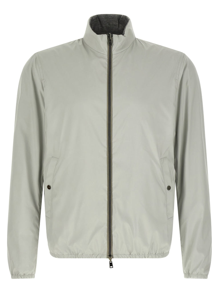 Reversible bomber jacket