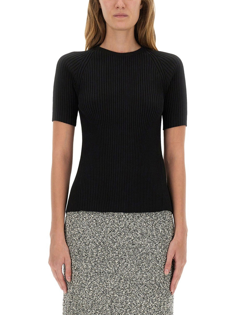 RIBBED COTTON PULLOVER
