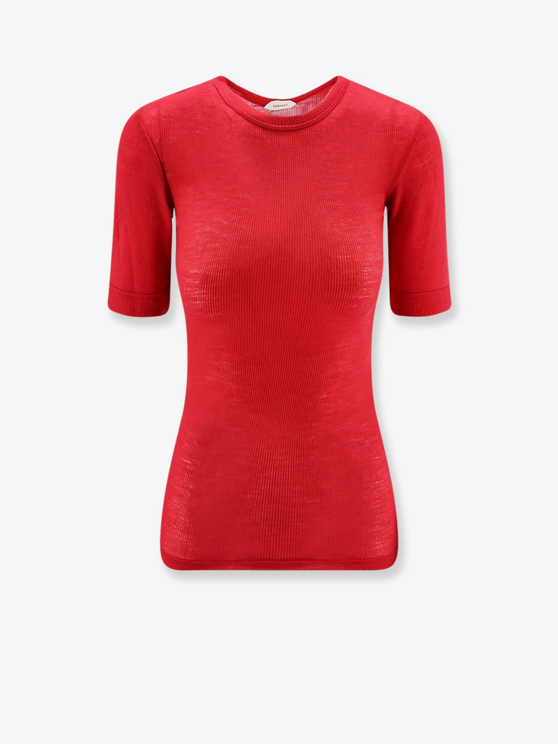 Ribbed cotton t-shirt