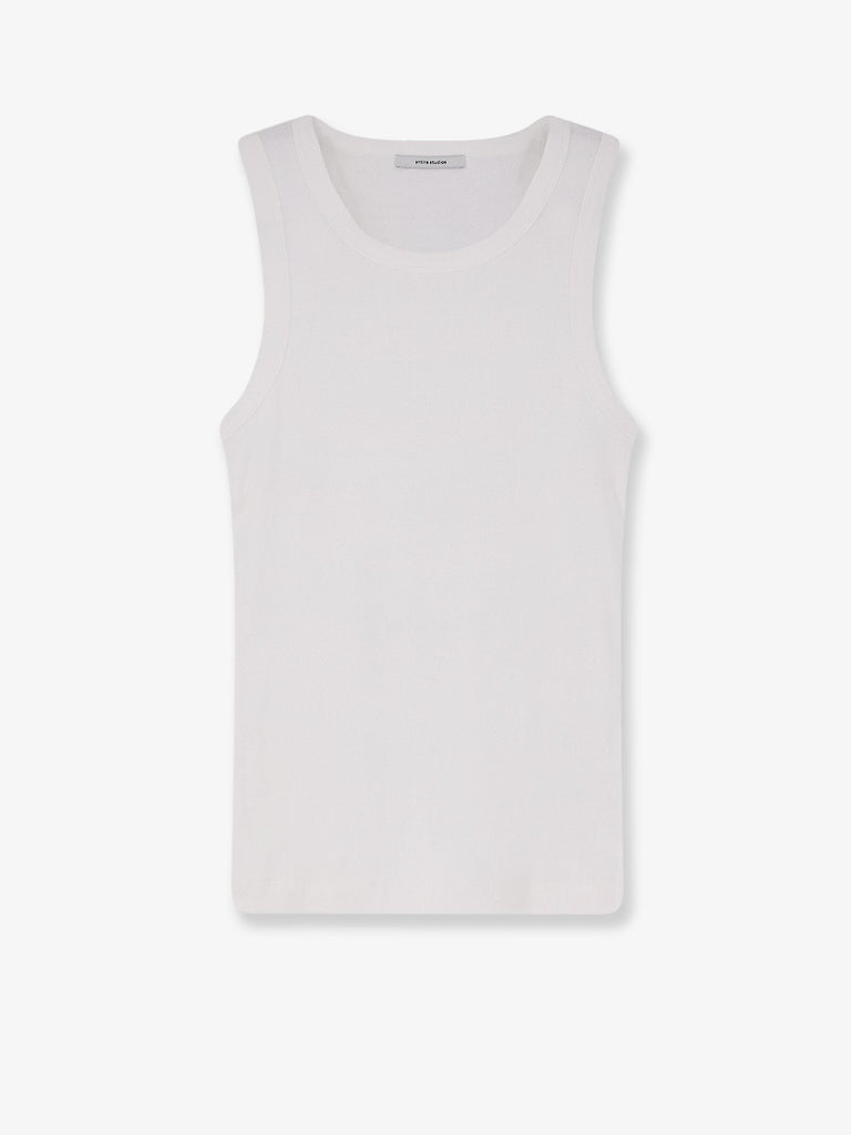 Ribbed cotton tank top