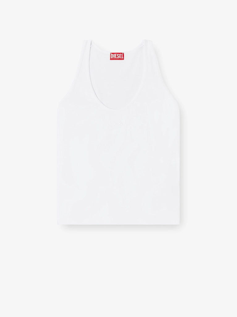 Ribbed cotton tank top