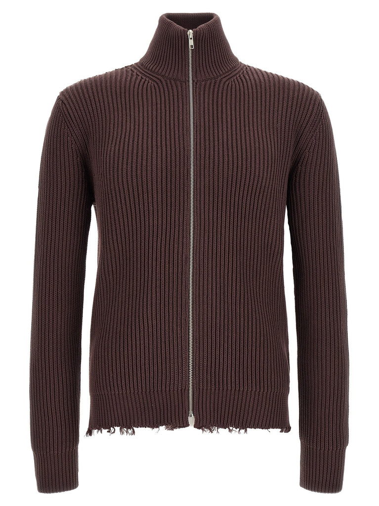 Ribbed cotton turtleneck sweater