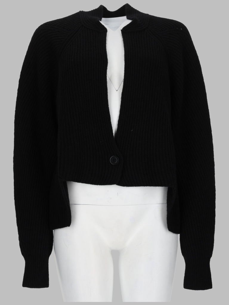 ribbed mini knit cardigan