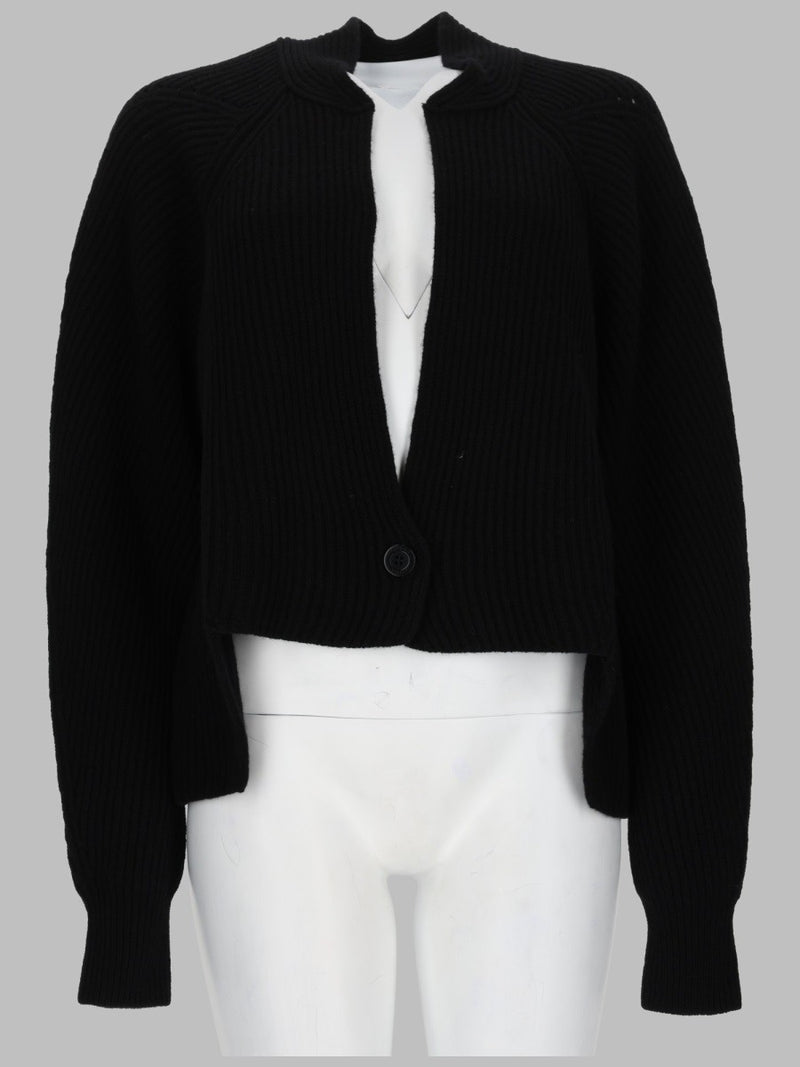 ribbed mini knit cardigan