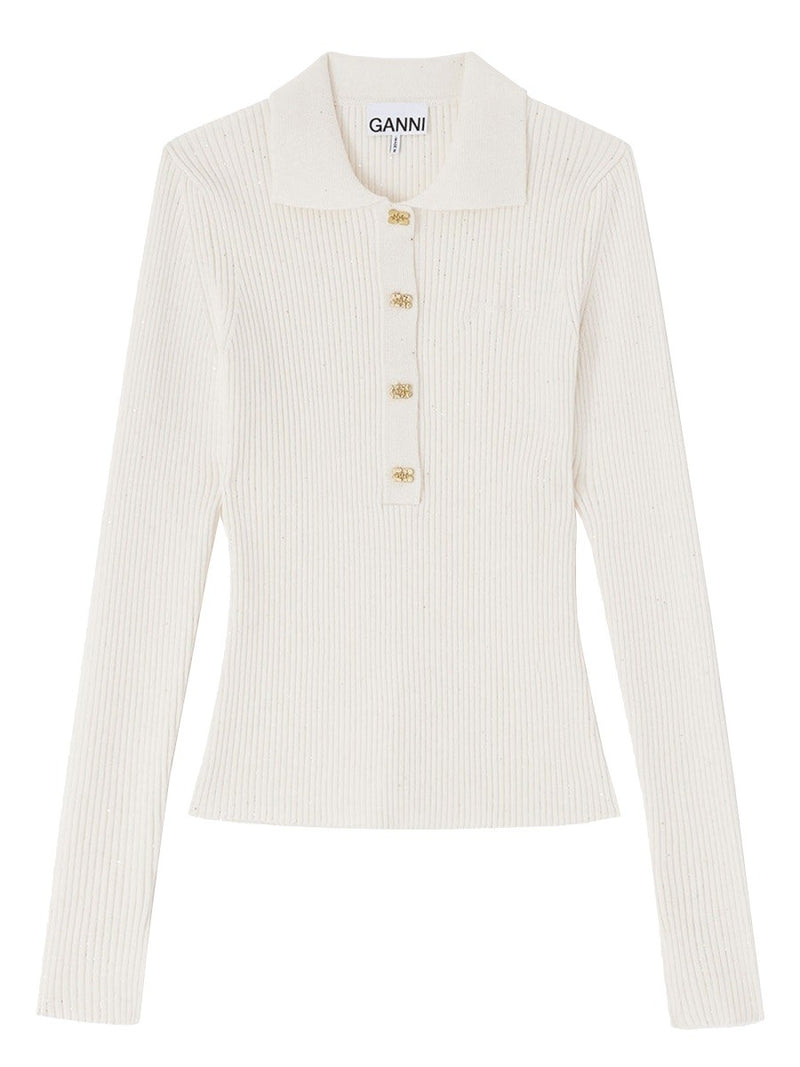 RIBBED POLO SHIRT