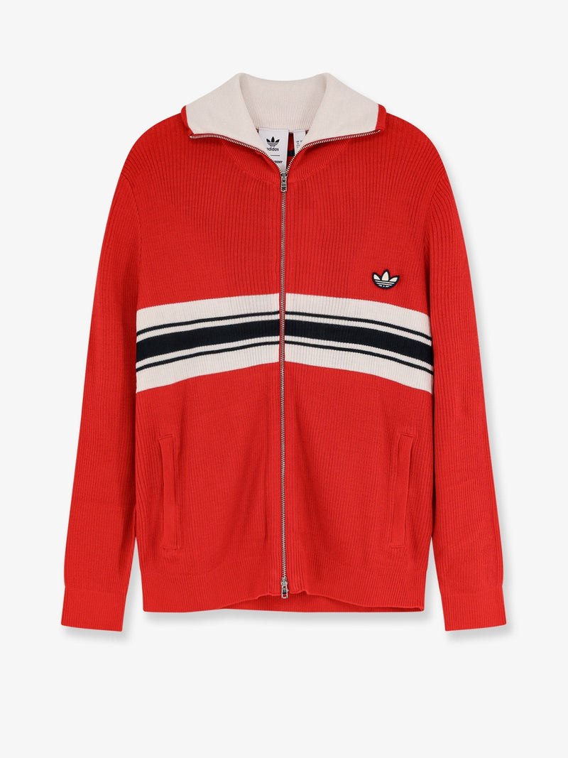 Ribbed sweatshirt with front logo