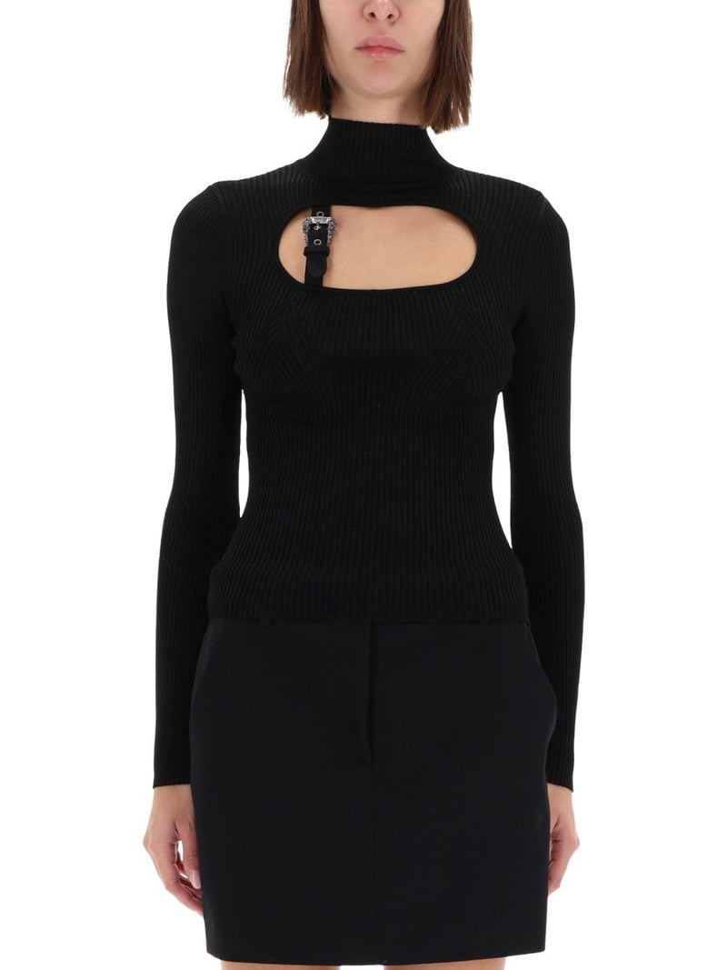 RIBBED TOP WITH BUCKLE