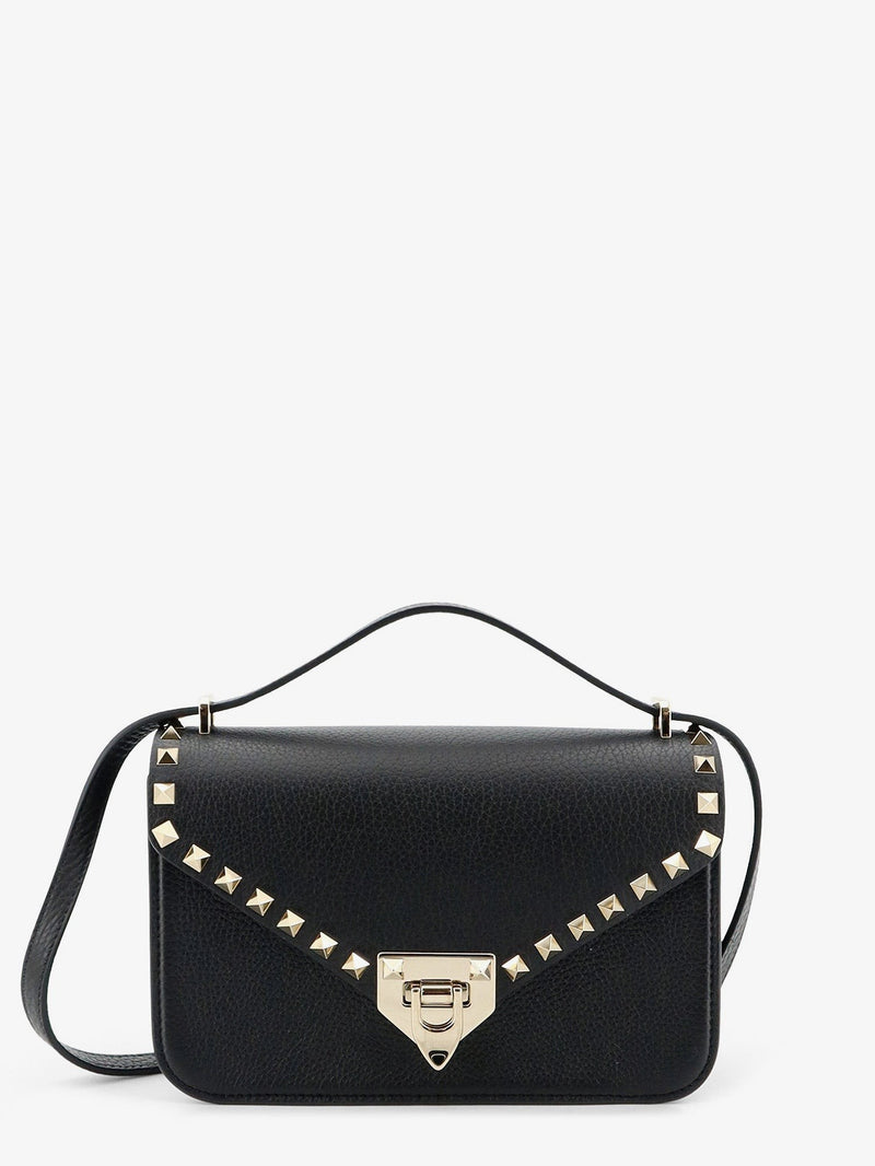 Rockstud leather crossbody bag with stud detail