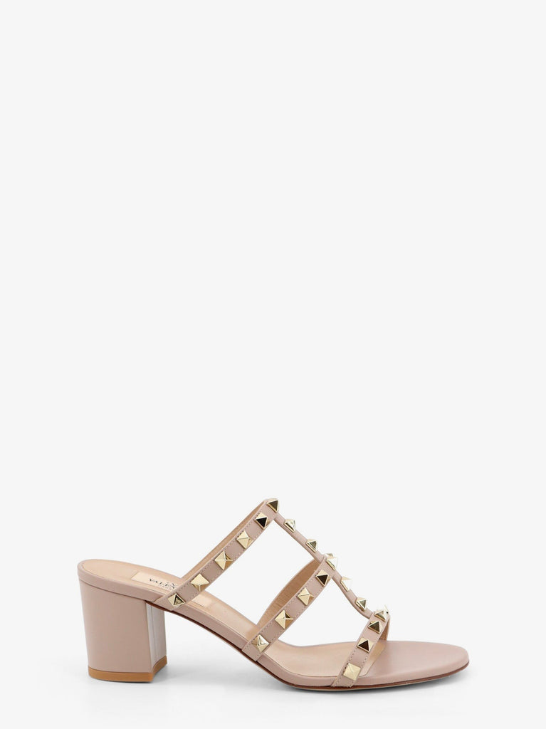 Rockstud leather sandals with iconic all-over studs