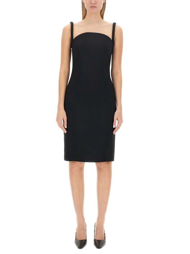 ROLLED MIDI DRESS