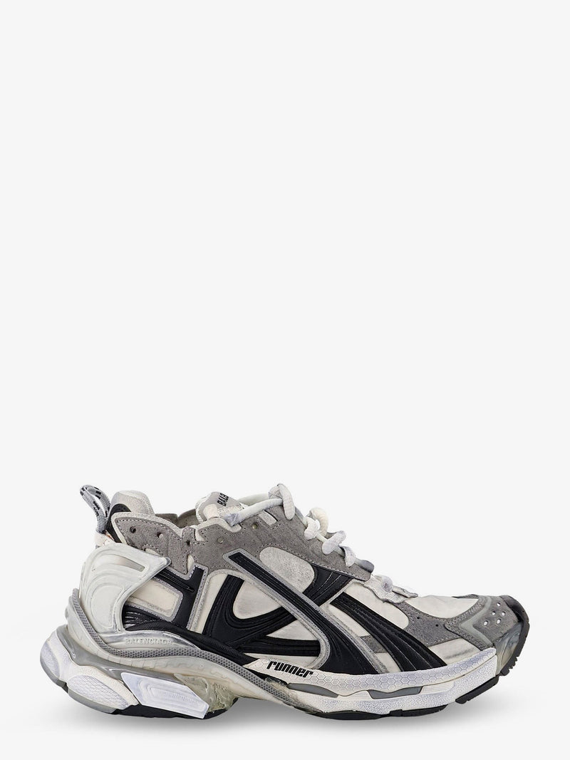 Runner nylon sneakers with contrasting inserts