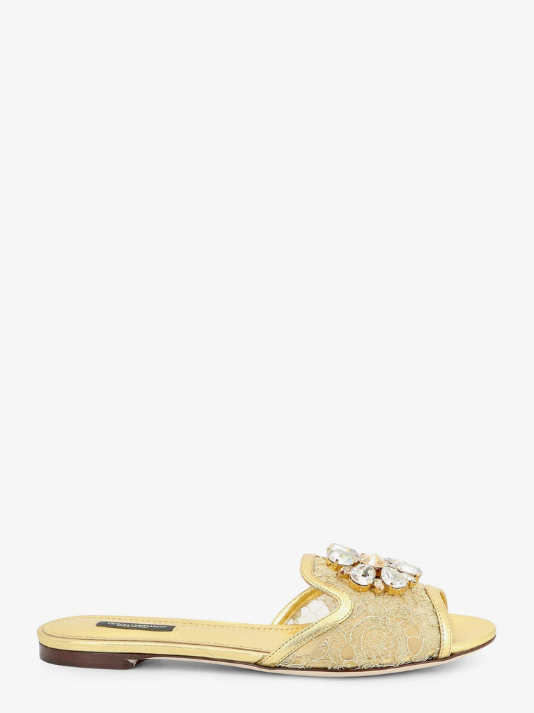 Sandali Rainbow in pizzo lurex