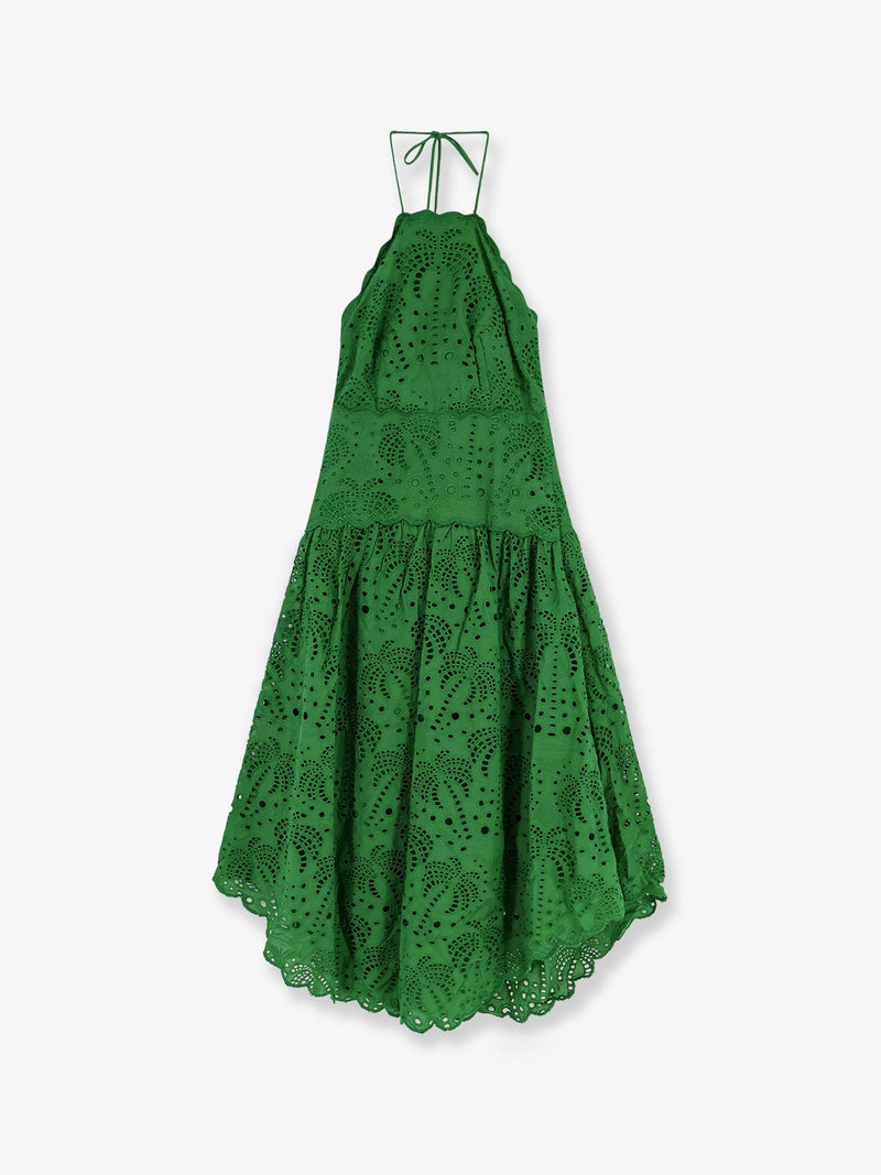 Sangallo lace midi dress