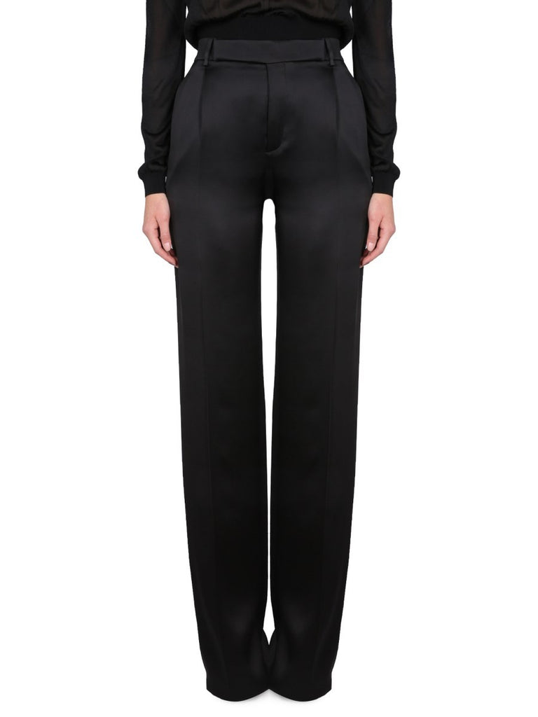 SATIN FLARED PANTS