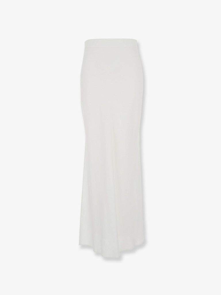 Satin long skirt