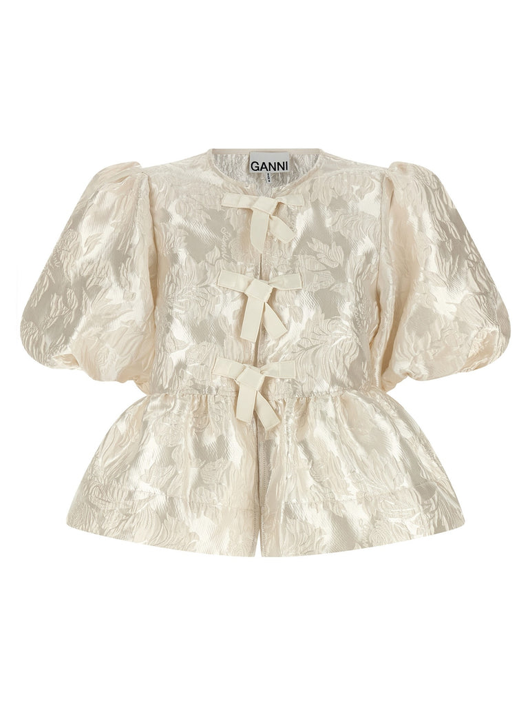 'Satin Peplum' blouse