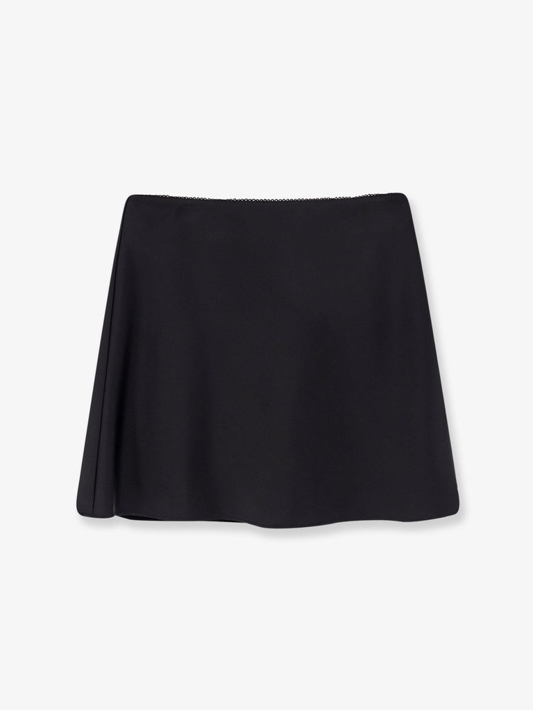 Satin skirt with shorts