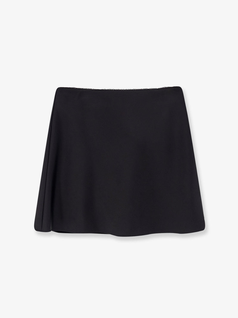 Satin skirt with shorts