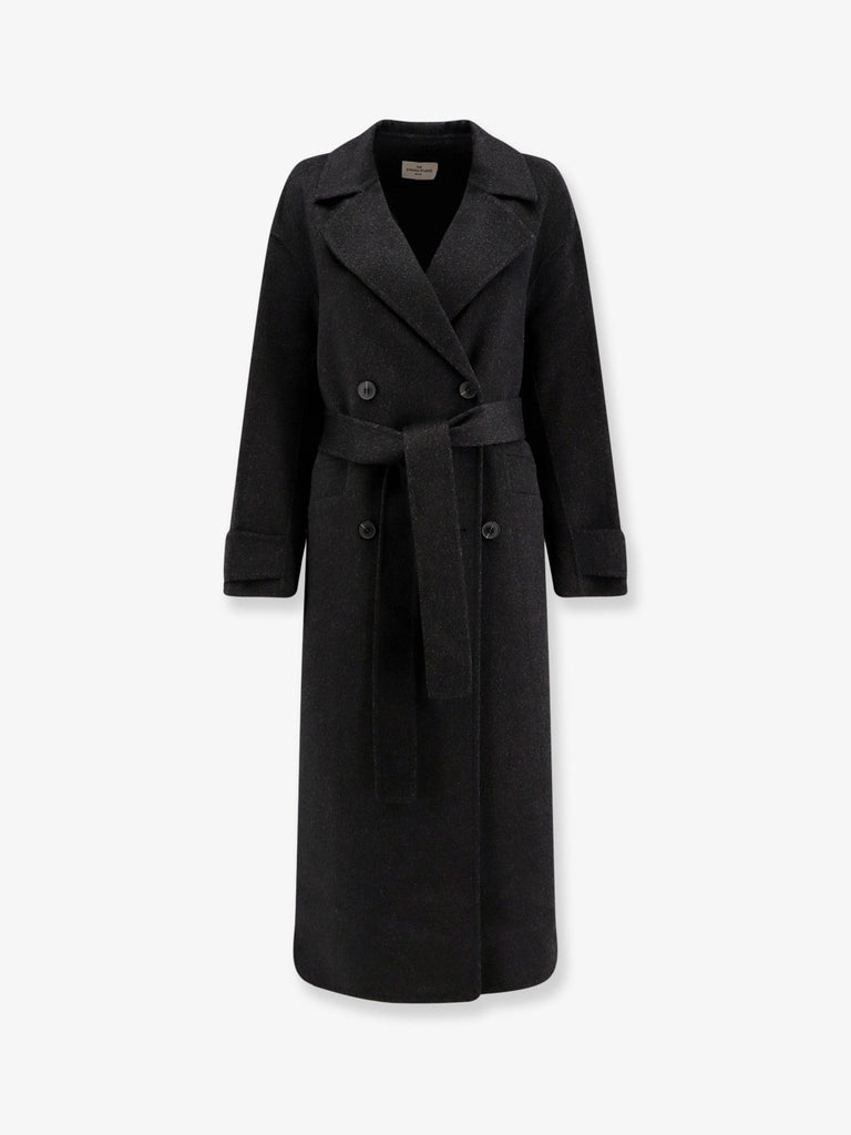 Savile double-breasted wool coat