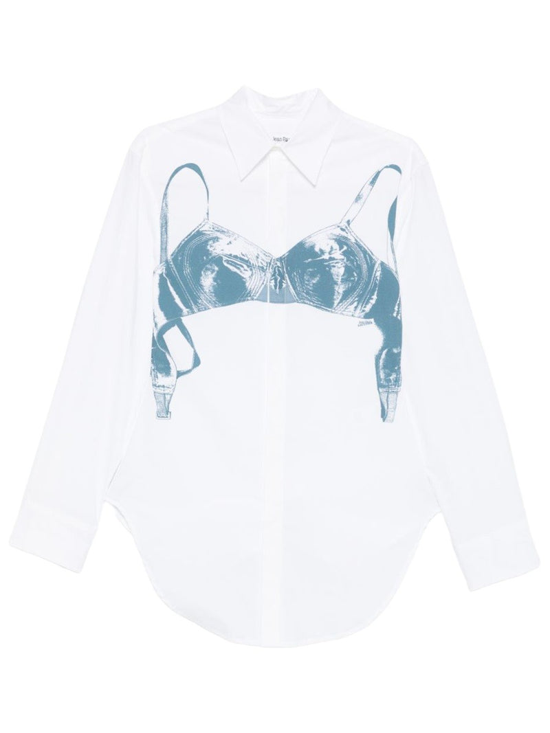 "SCANNED BRA" PRINT SHIRT