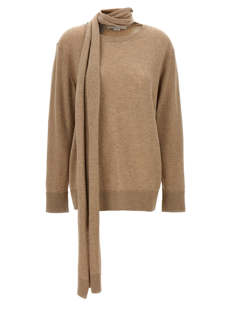 Scarf detail sweater