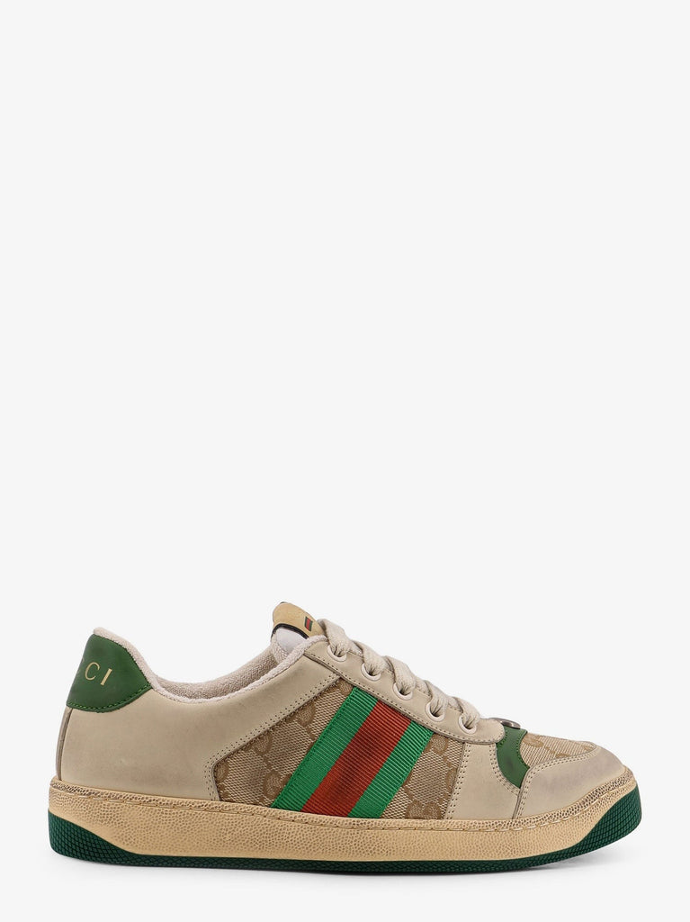 Screener leather and GG Supreme Fabric sneakers