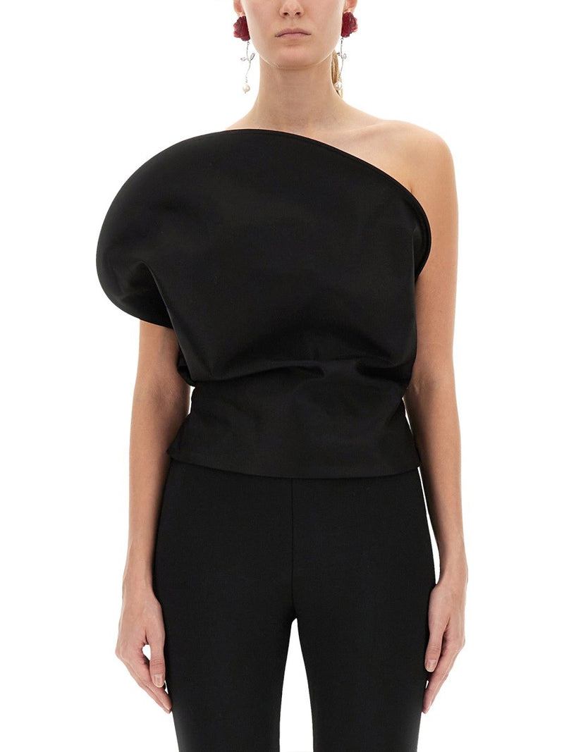 SCULPTURAL BUSTIER TOP