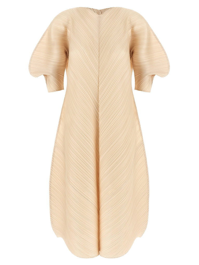 Sculptural sleeve dress