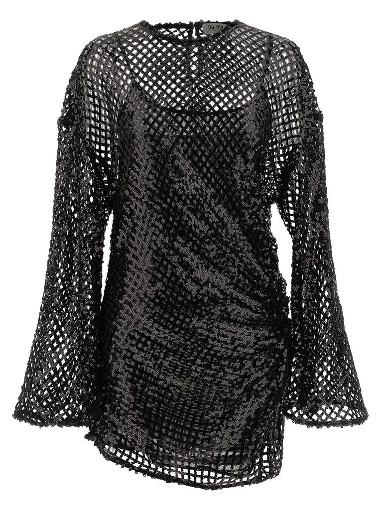 Sequin mesh dress