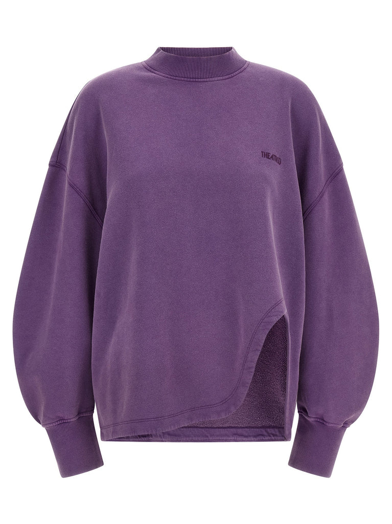 Shaped slit sweatshirt