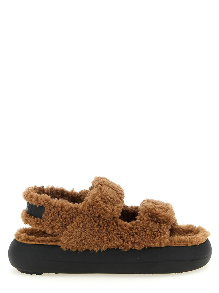 Shearling sandals