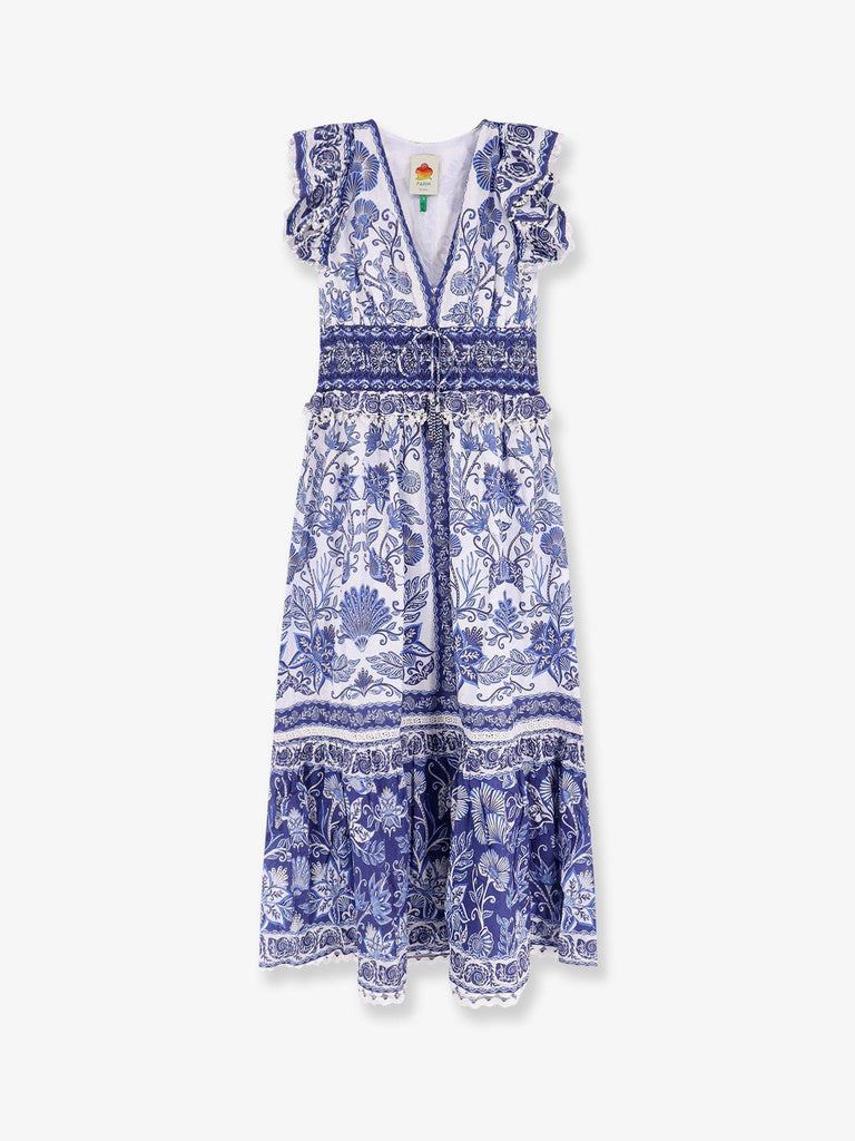 Shell Garden cotton long dress
