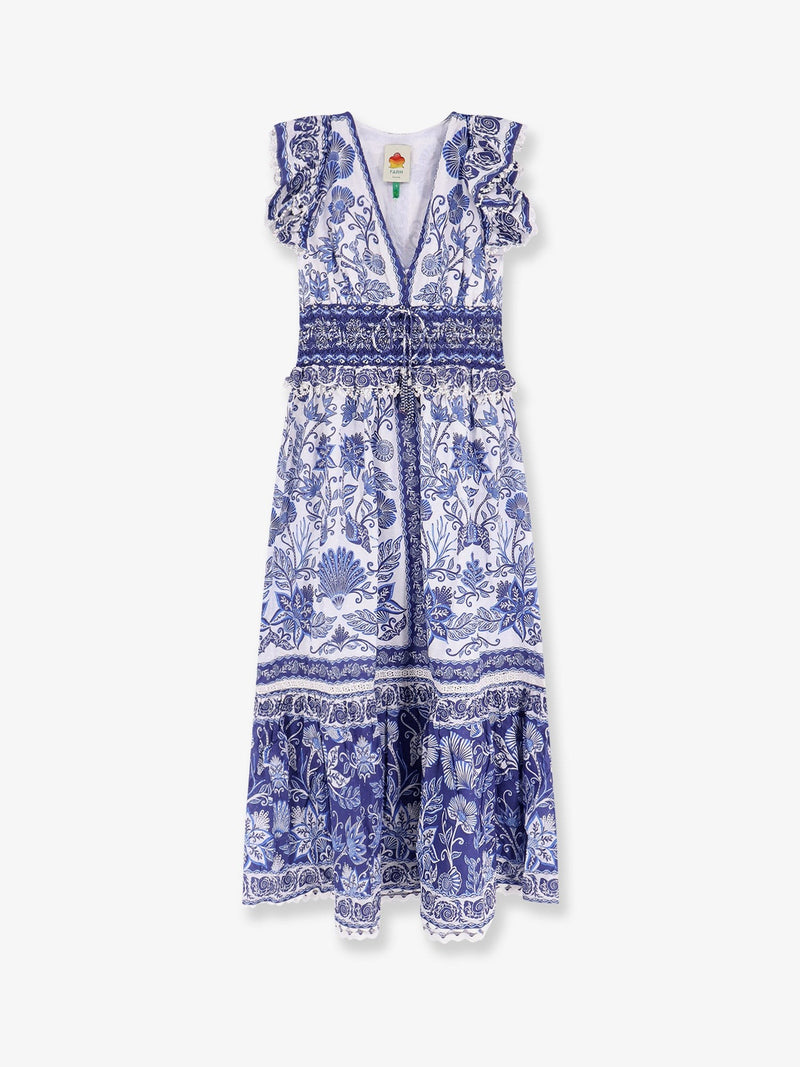 Shell Garden cotton long dress